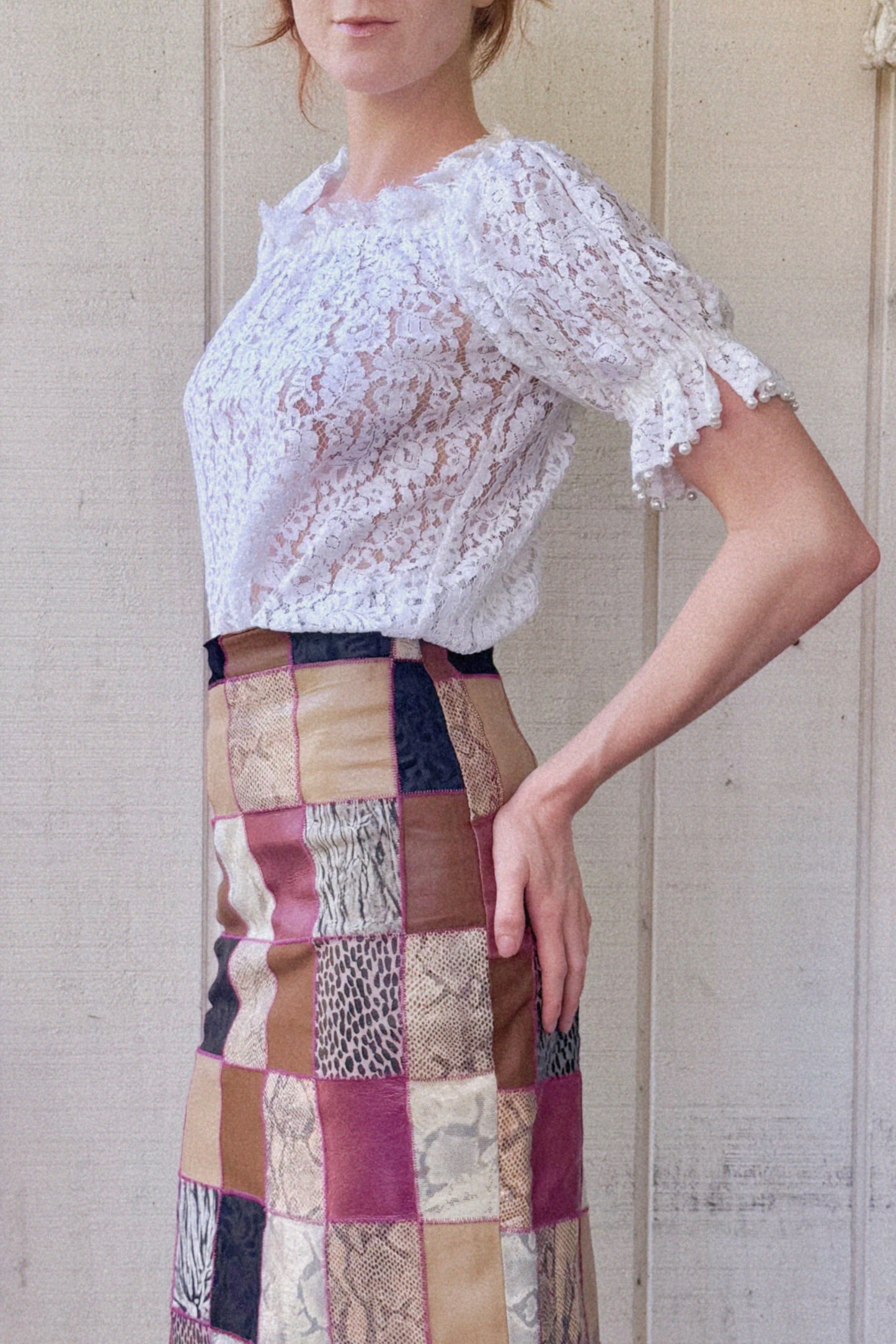 The Laurel 1980s Lace Top