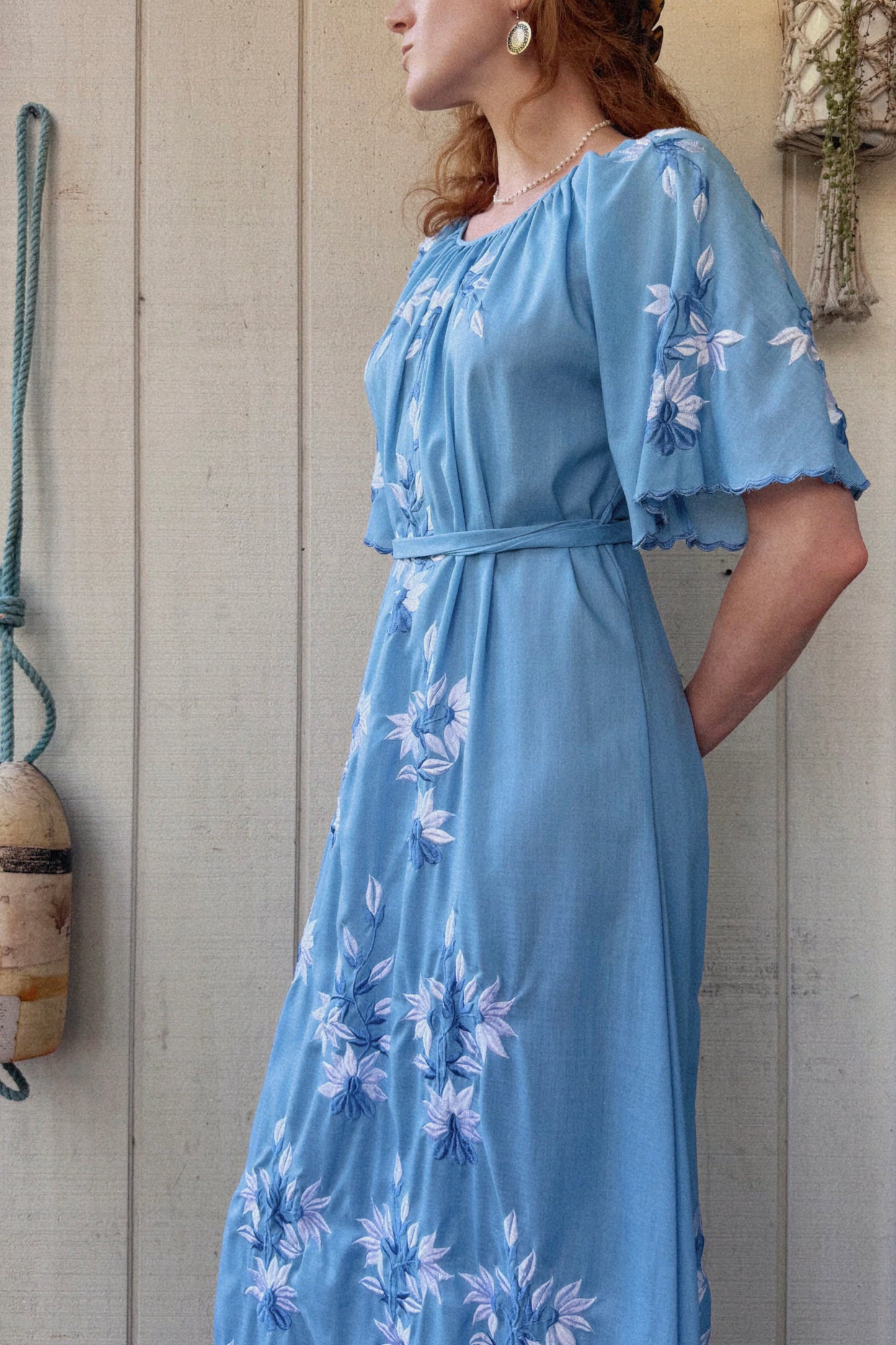 The Eva Embroidered Maxi Dress