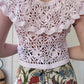 The Reese 1990s Ruffle Crochet Top