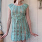 The Marina 1960s Crochet Mini Dress