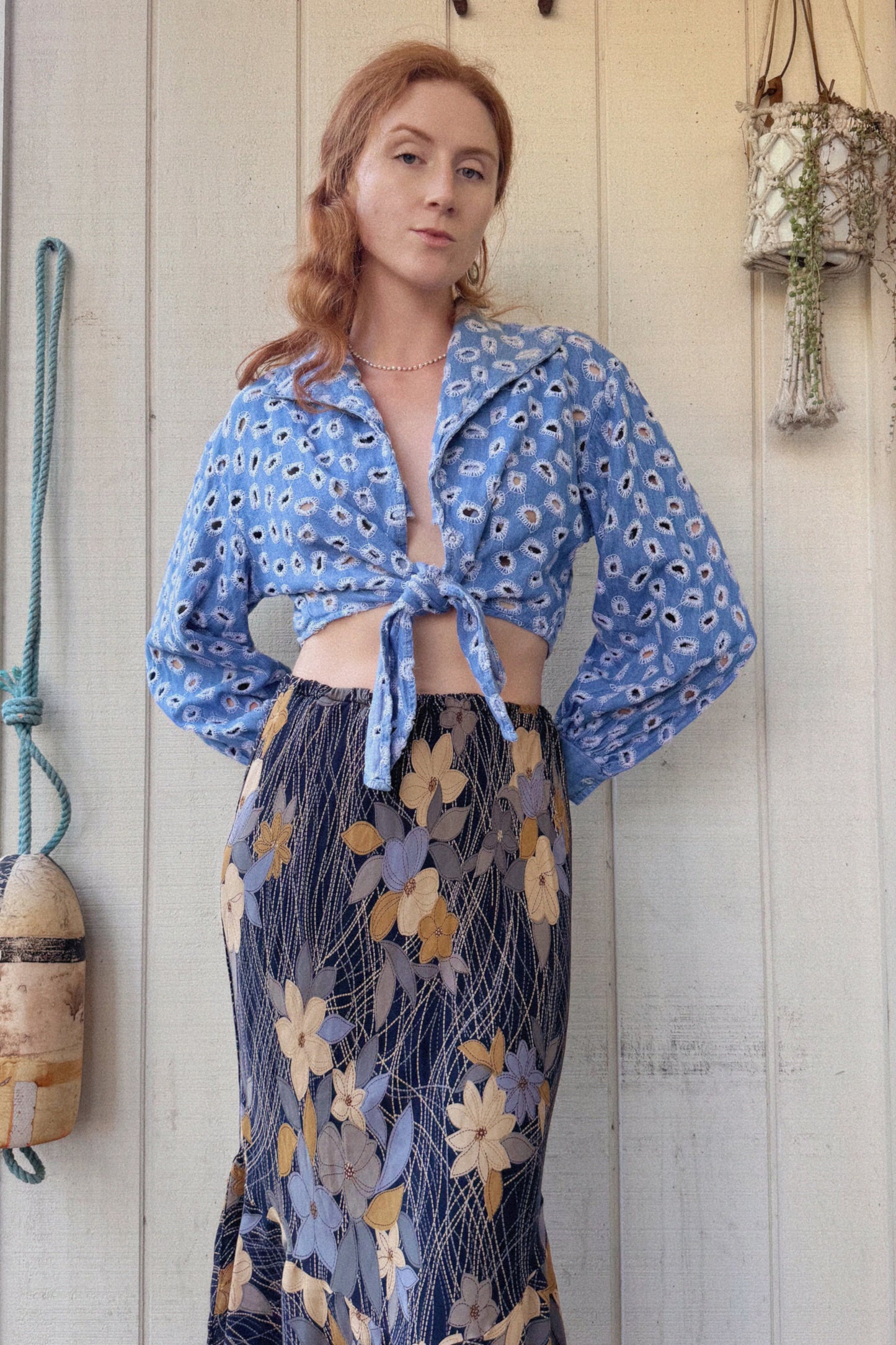 The Alexandra Denim Top