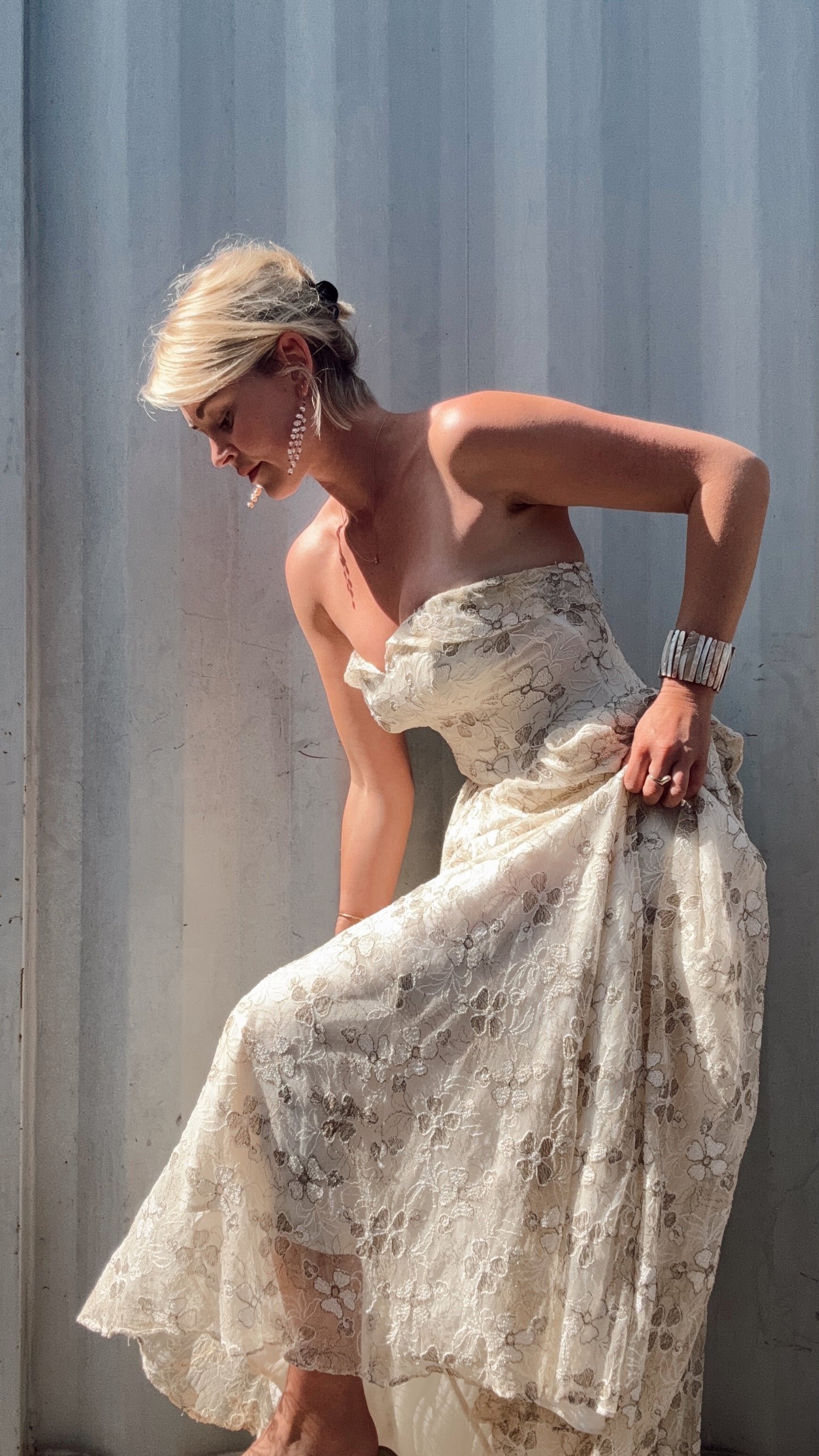 The Valentina 1970s Lace Dress