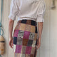 The Portia 1990s Leather Patchwork Skirt
