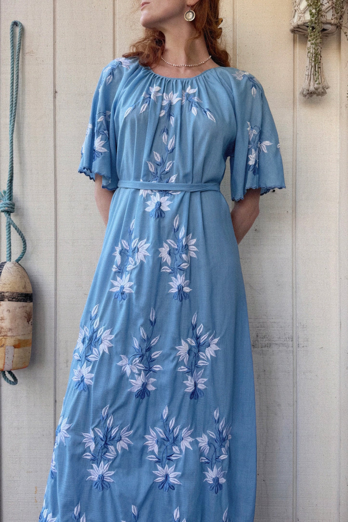 The Eva Embroidered Maxi Dress