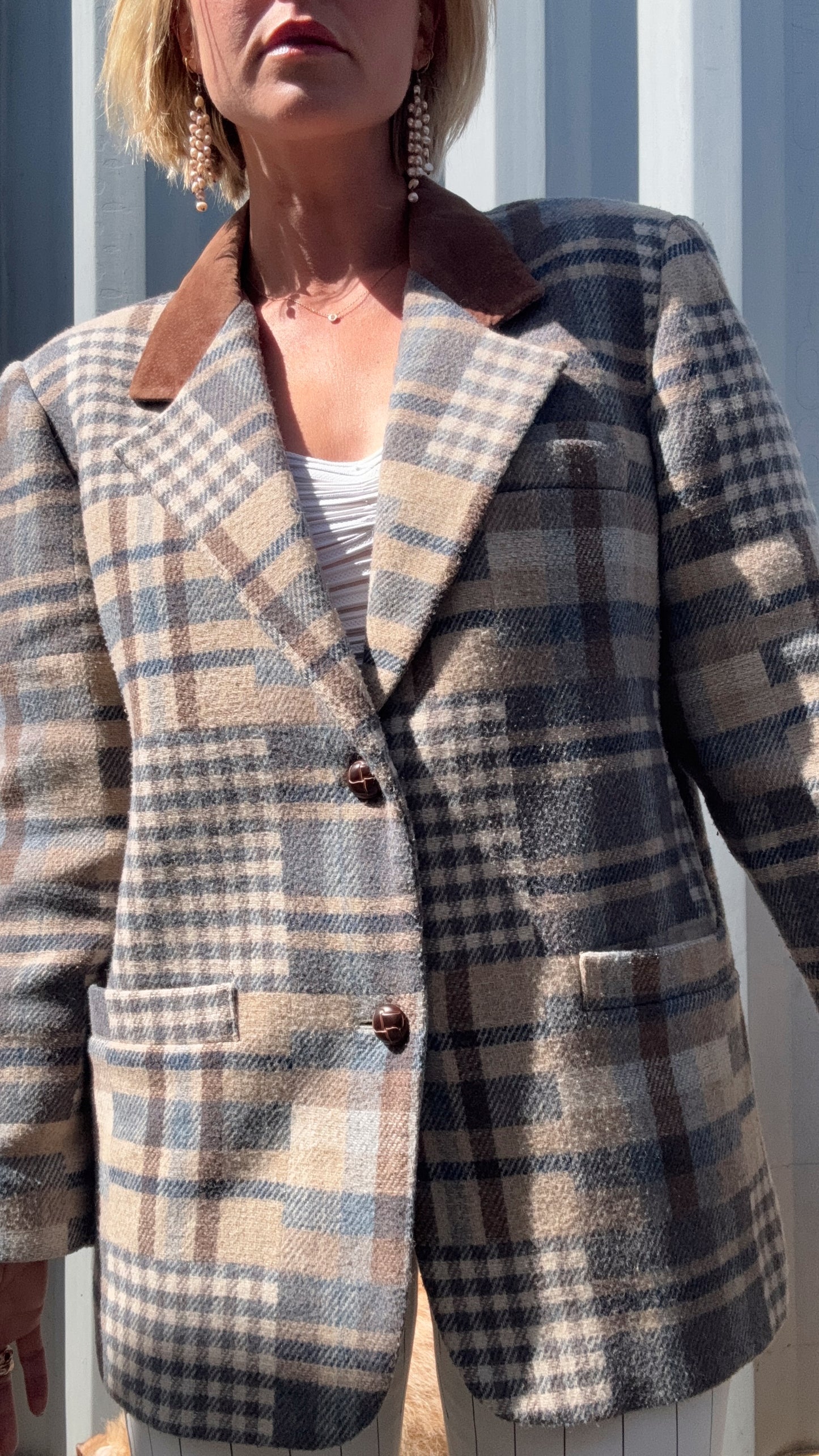 The Pippa Plaid Blazer