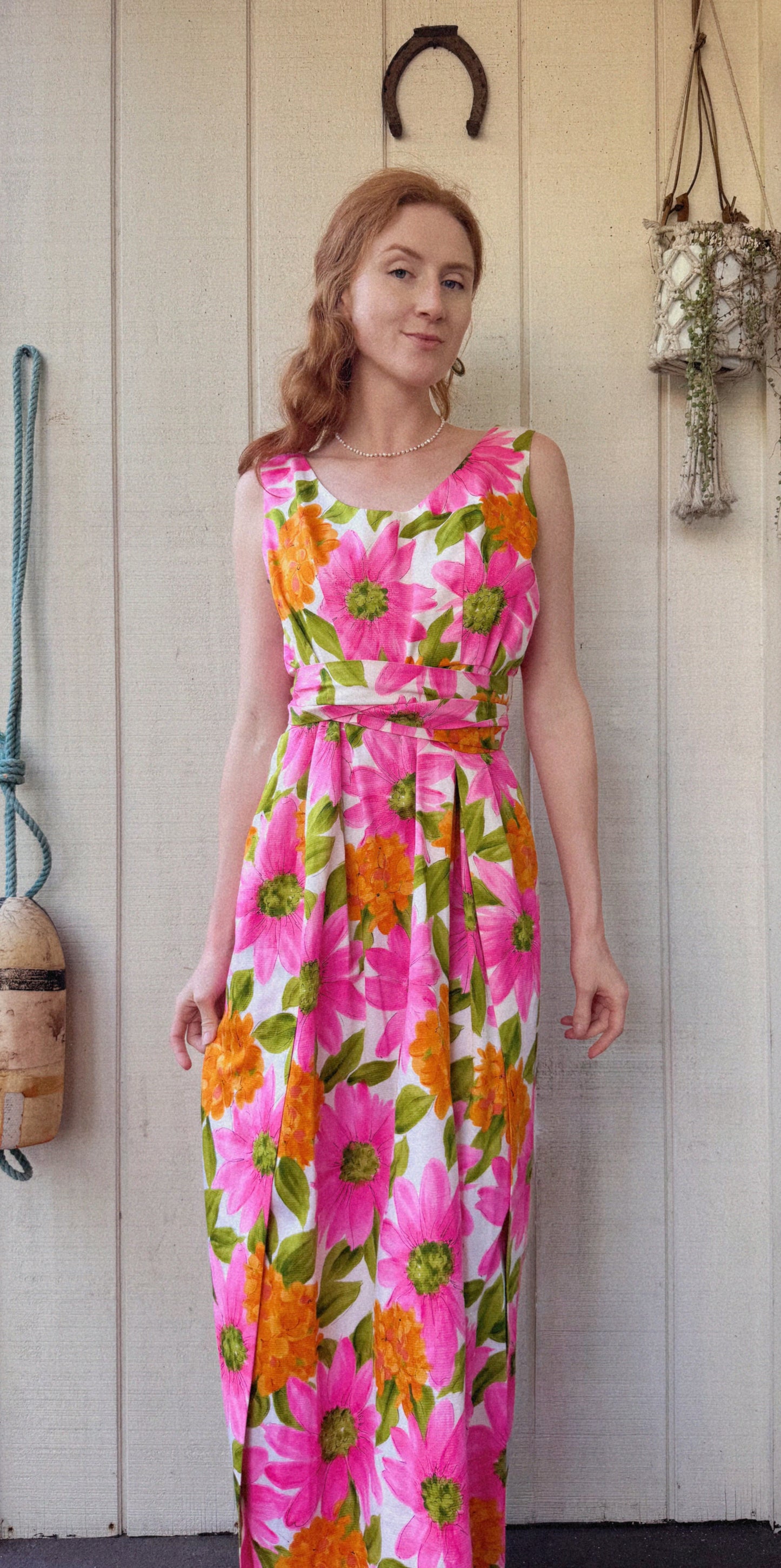 The Dahlia 1960s Handmade Apron Dress