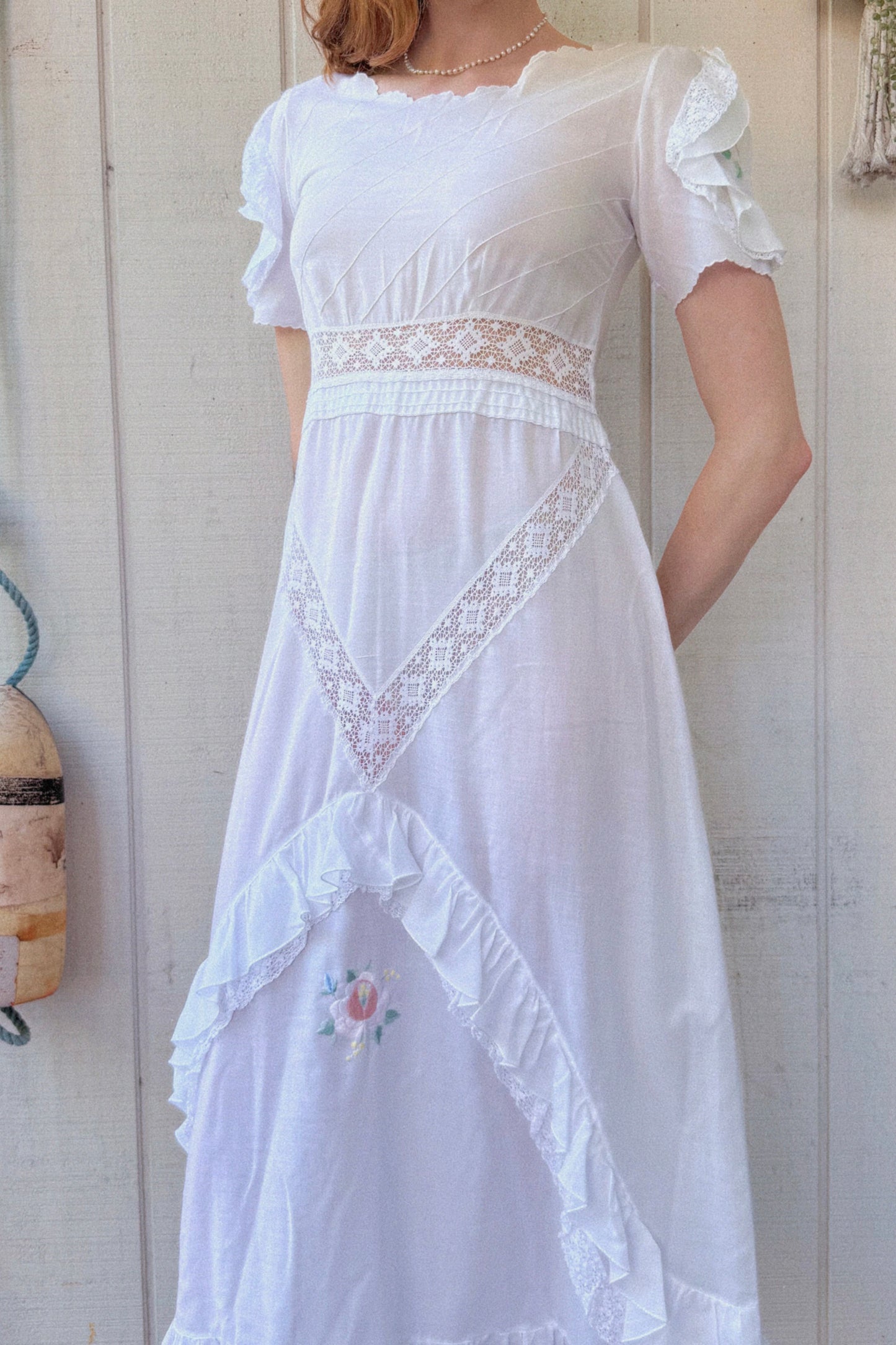 The Sylvie 1970s Handmade Cotton Dress