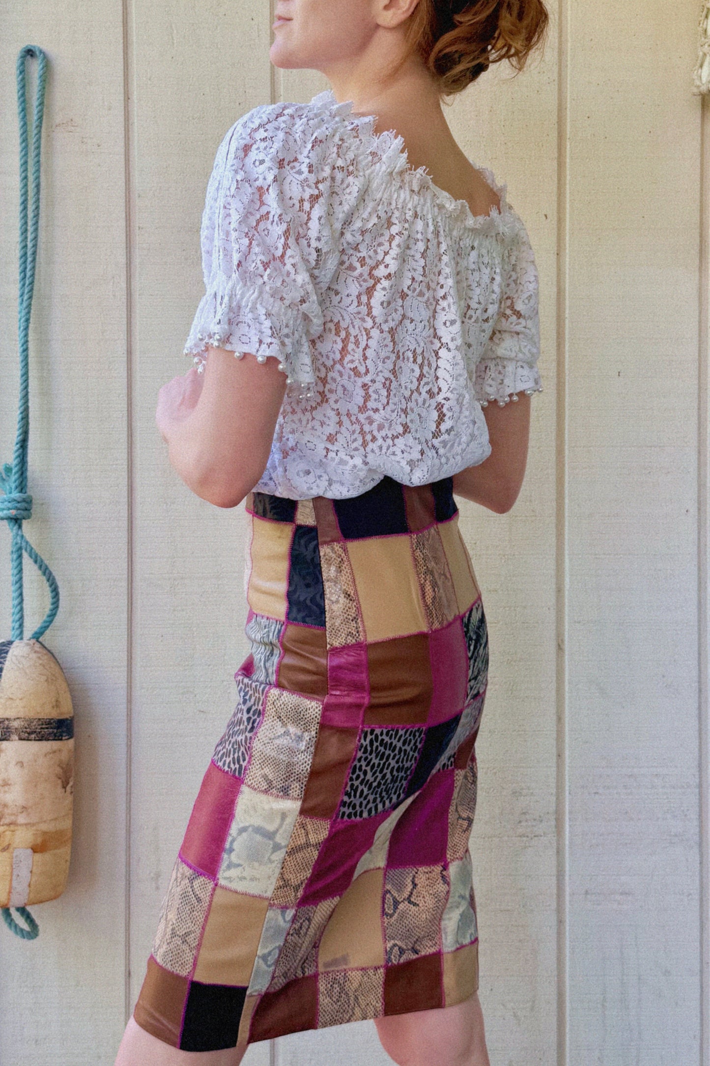 The Laurel 1980s Lace Top