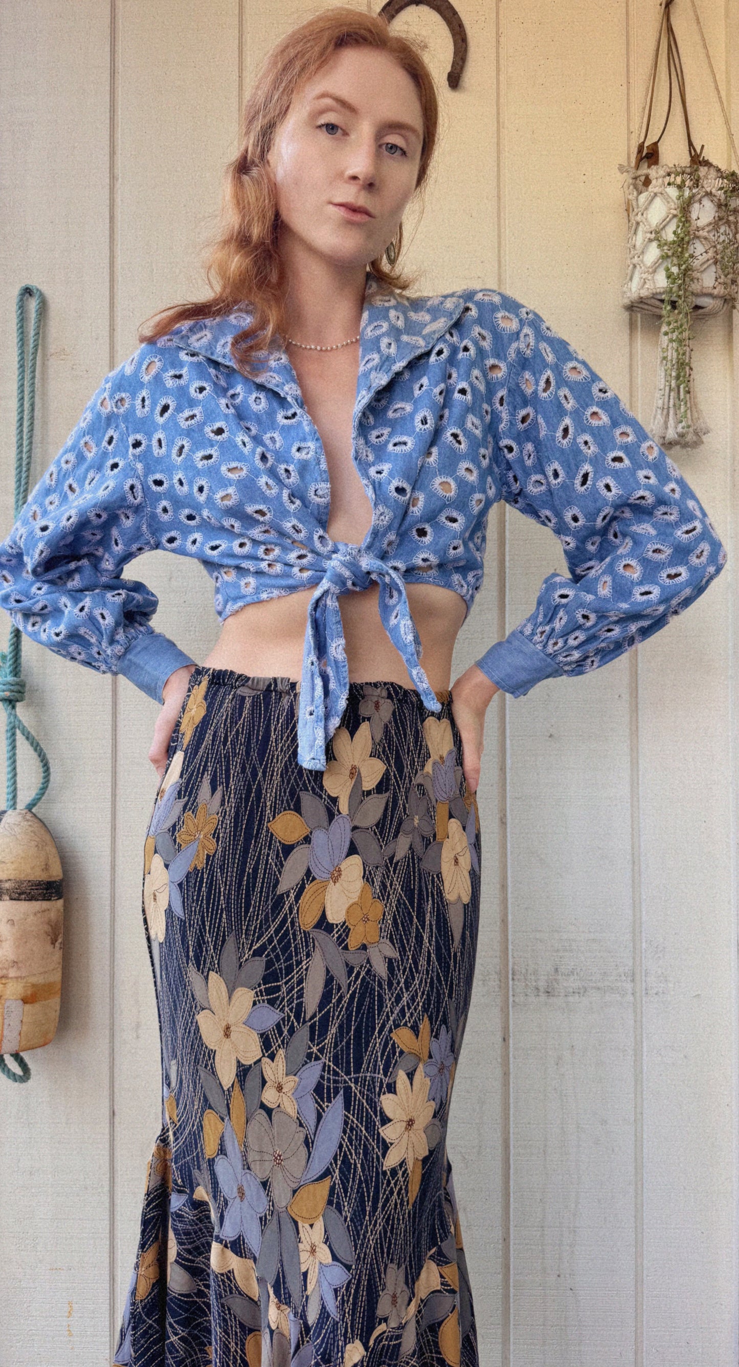 The Alexandra Denim Top