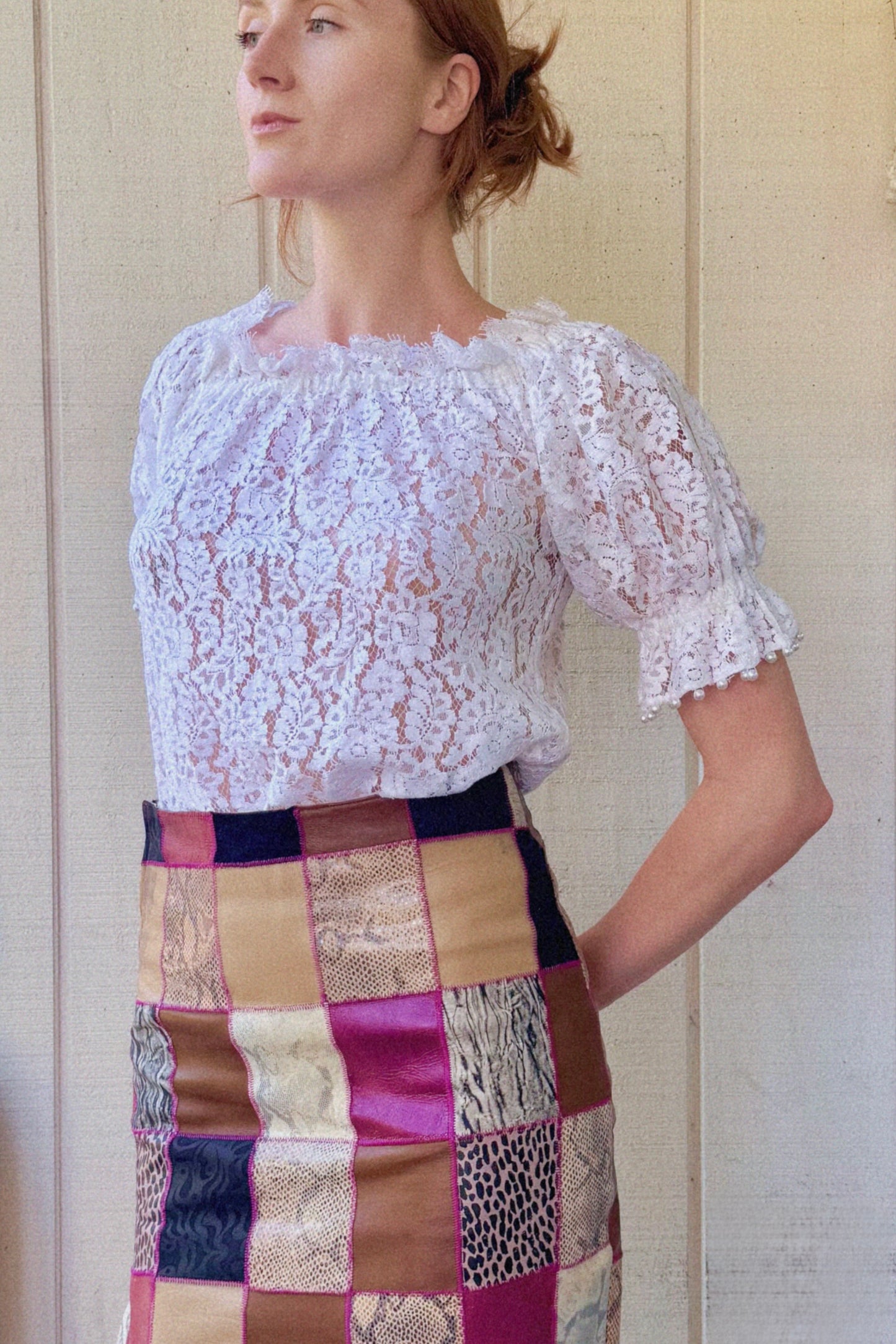 The Laurel 1980s Lace Top