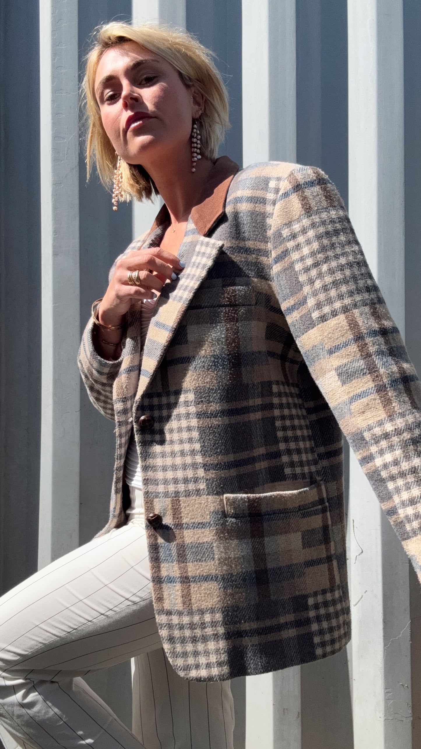 The Pippa Plaid Blazer