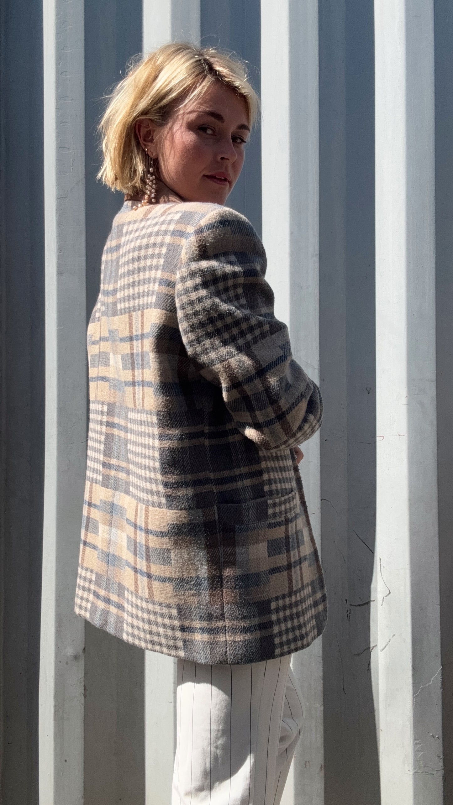 The Pippa Plaid Blazer