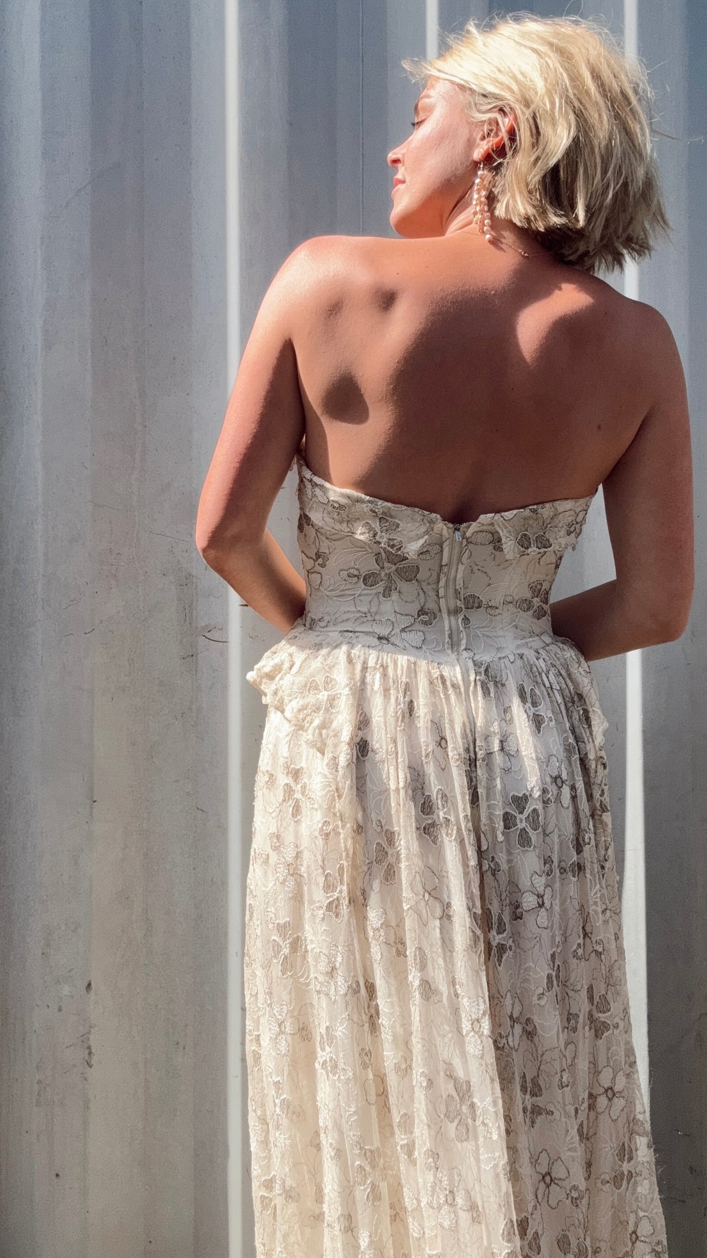 The Valentina 1970s Lace Dress