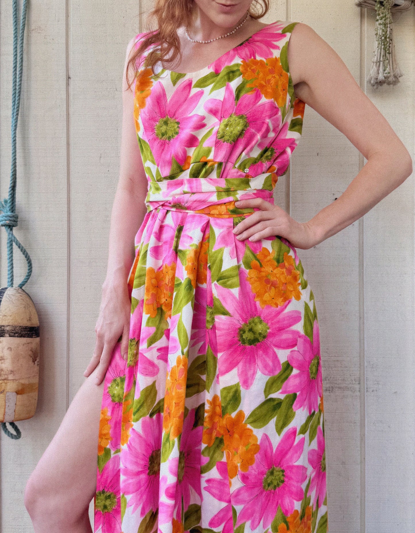 The Dahlia 1960s Handmade Apron Dress