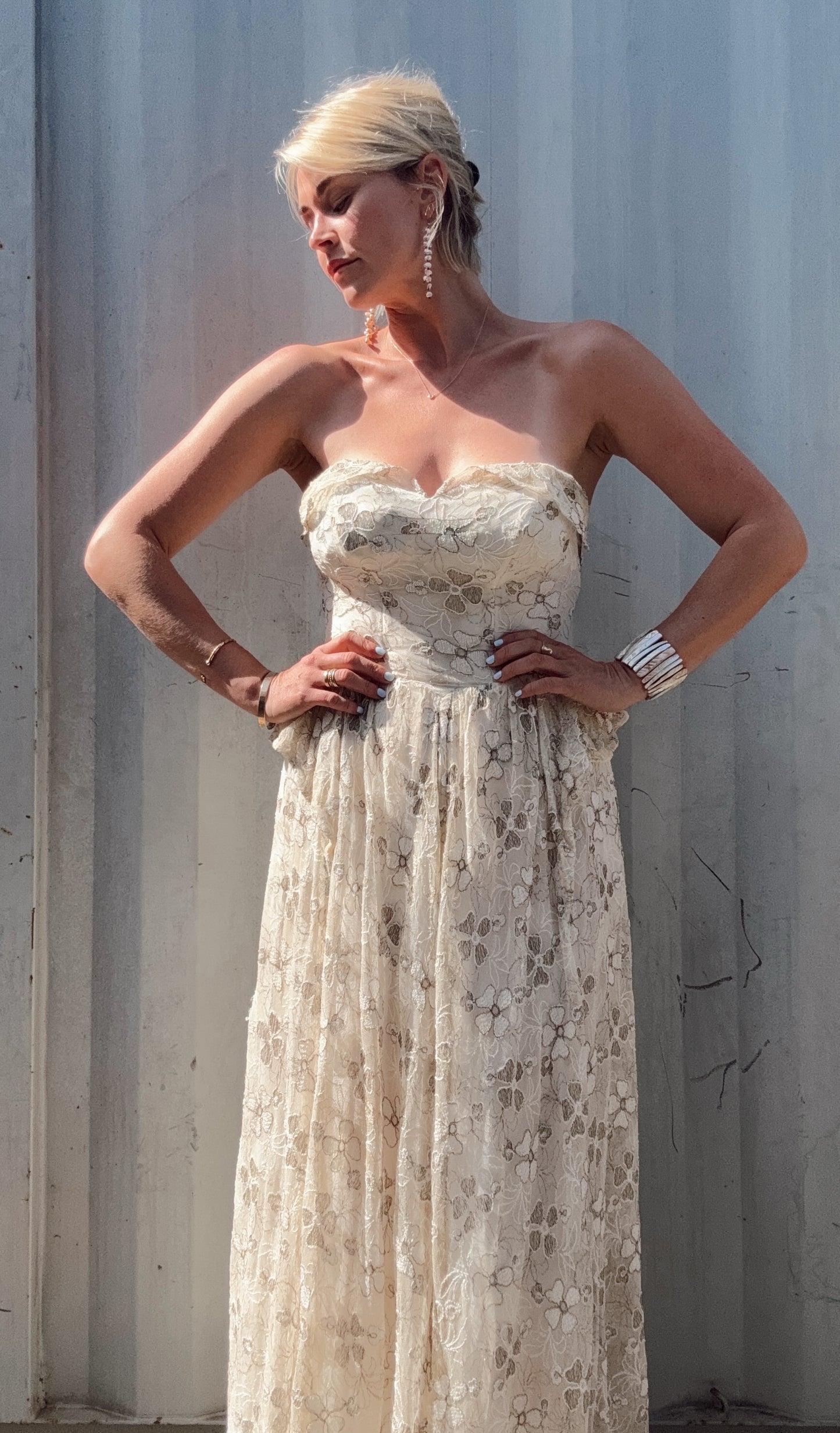 The Valentina 1970s Lace Dress