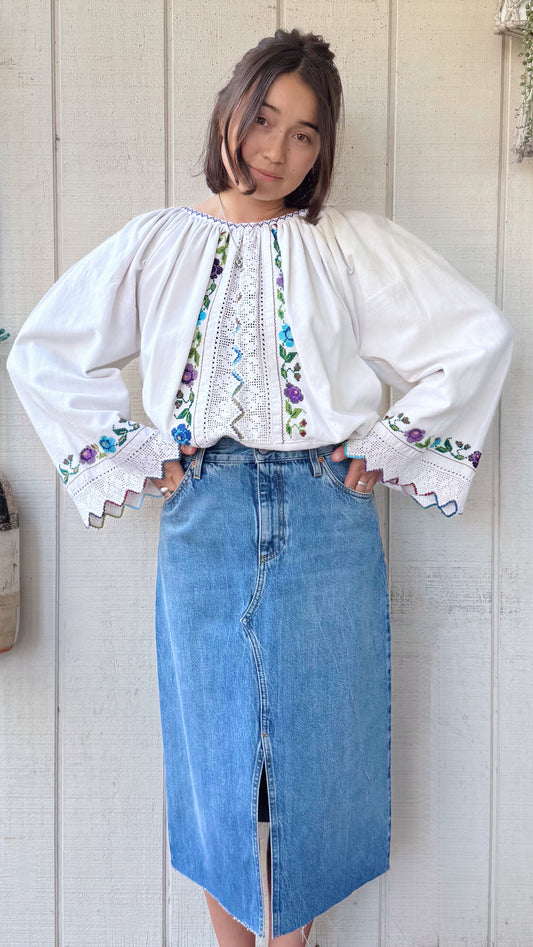 The Ines 1970s Hungarian Blouse