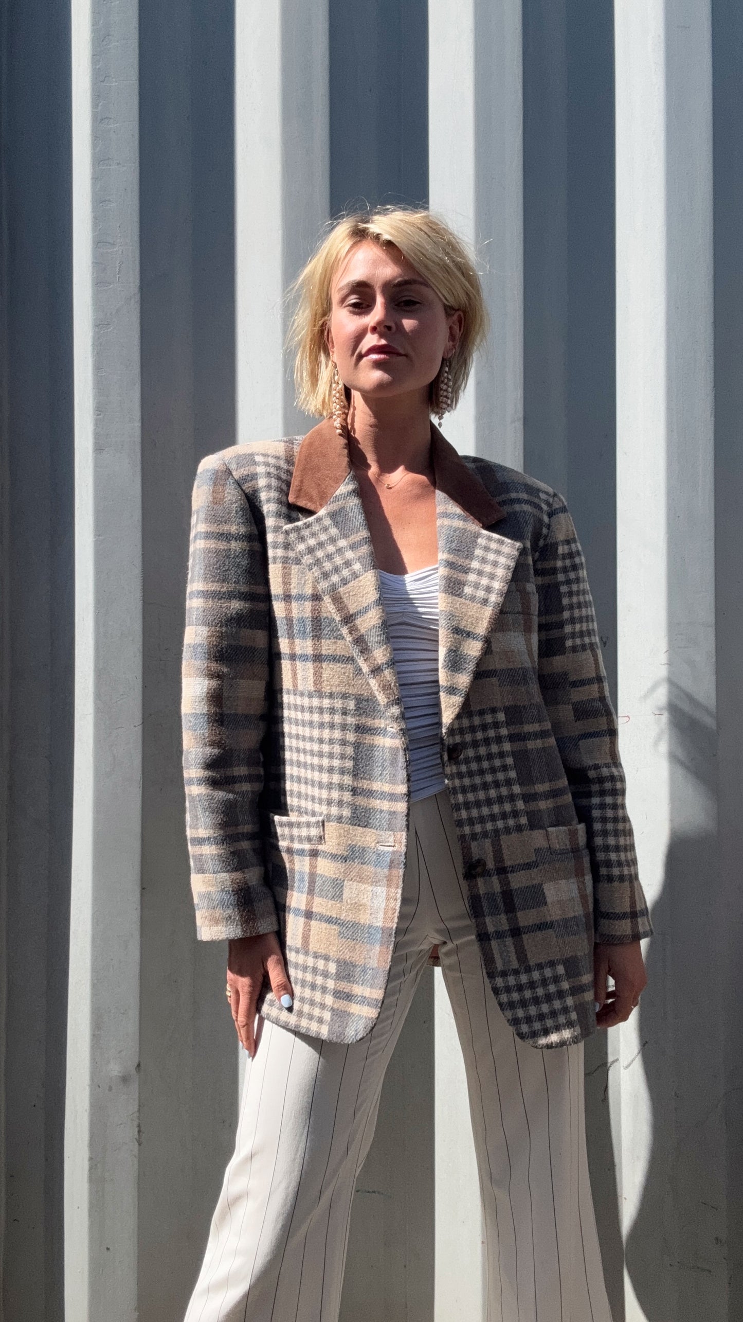 The Pippa Plaid Blazer