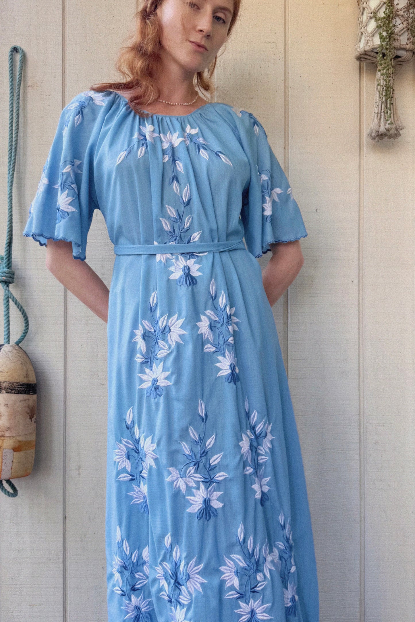 The Eva Embroidered Maxi Dress
