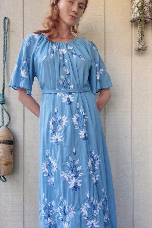 The Eva Embroidered Maxi Dress