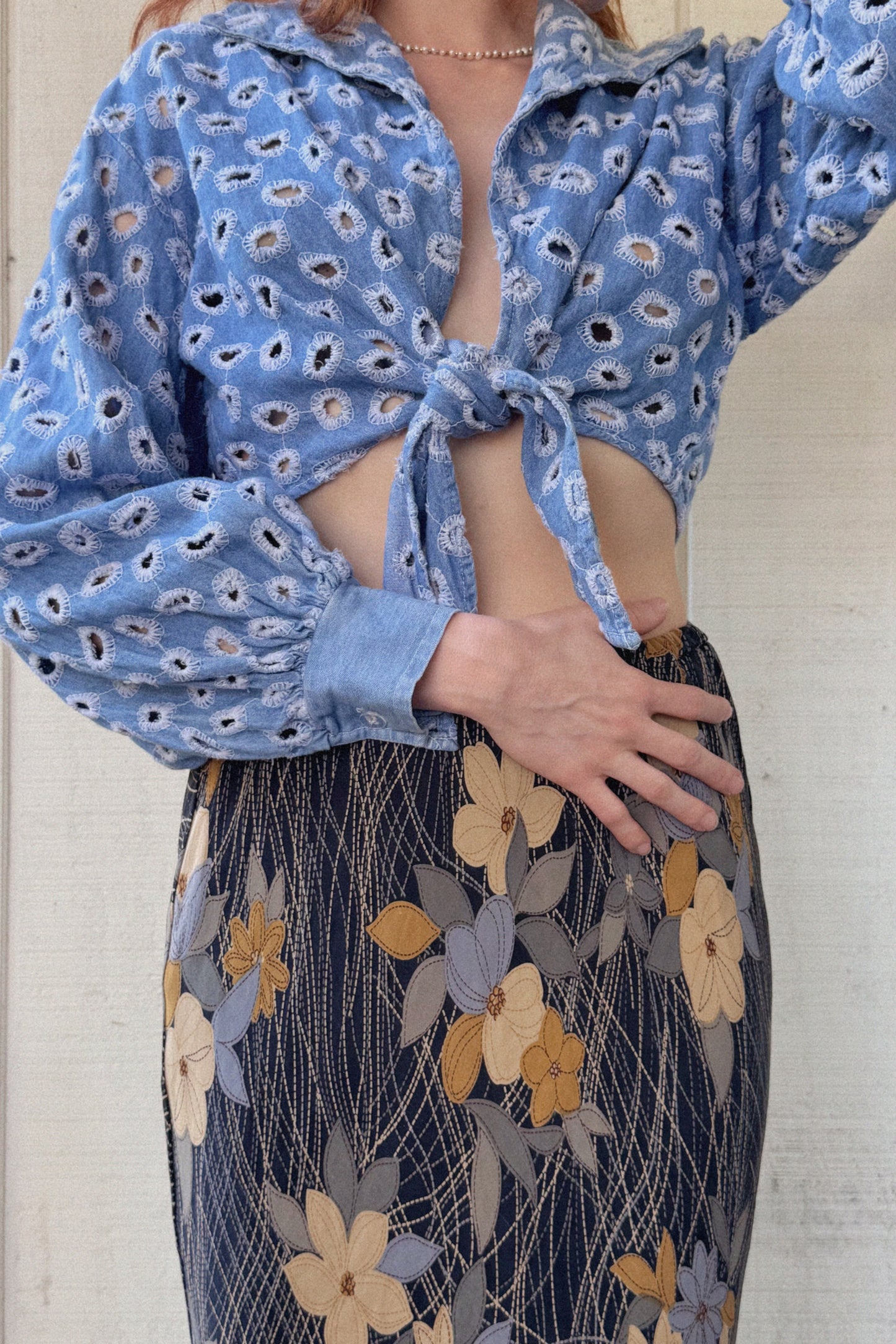 The Alexandra Denim Top