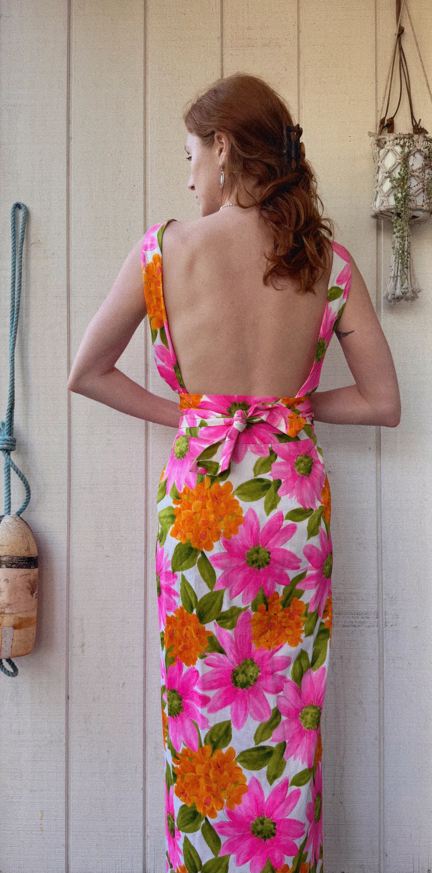 The Dahlia 1960s Handmade Apron Dress