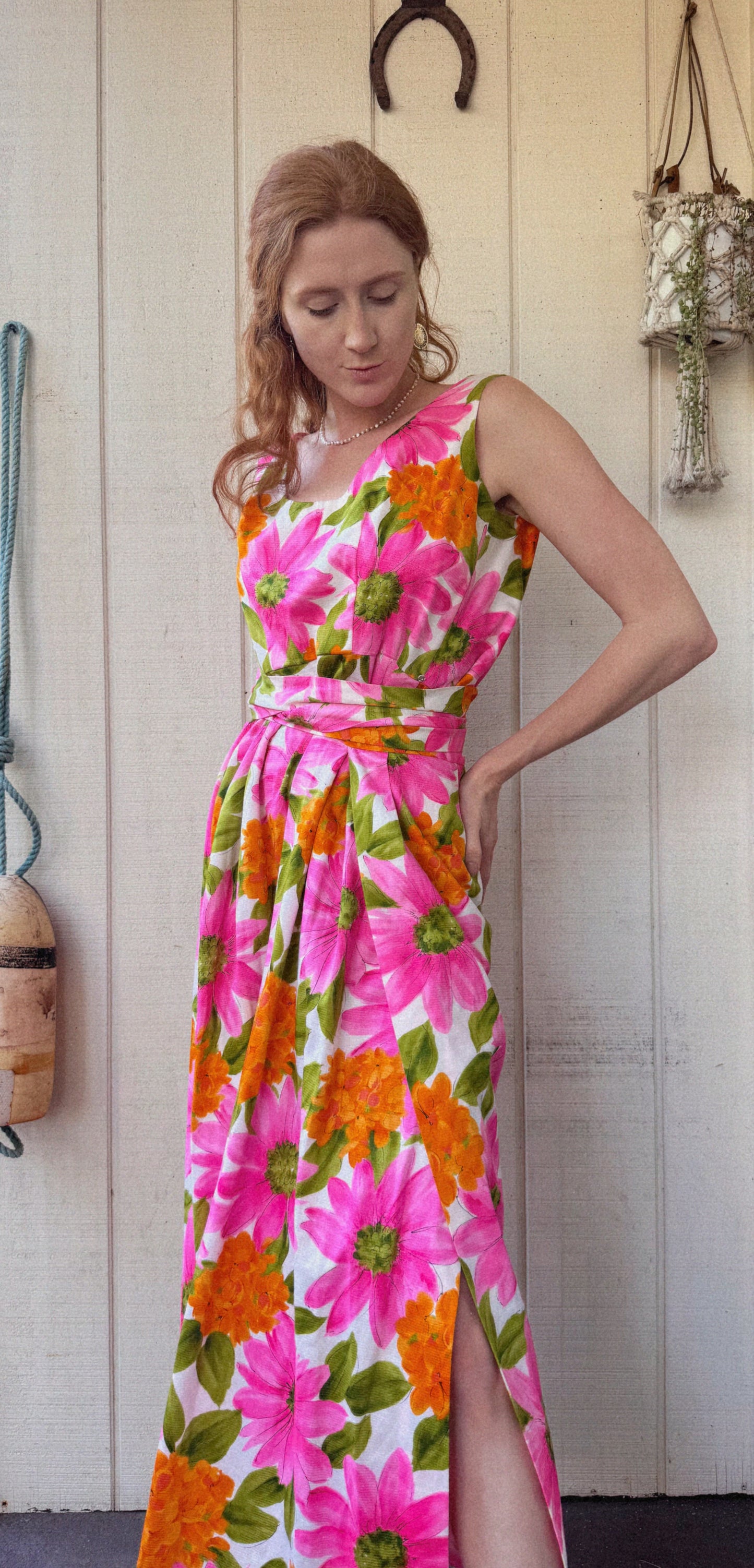 The Dahlia 1960s Handmade Apron Dress