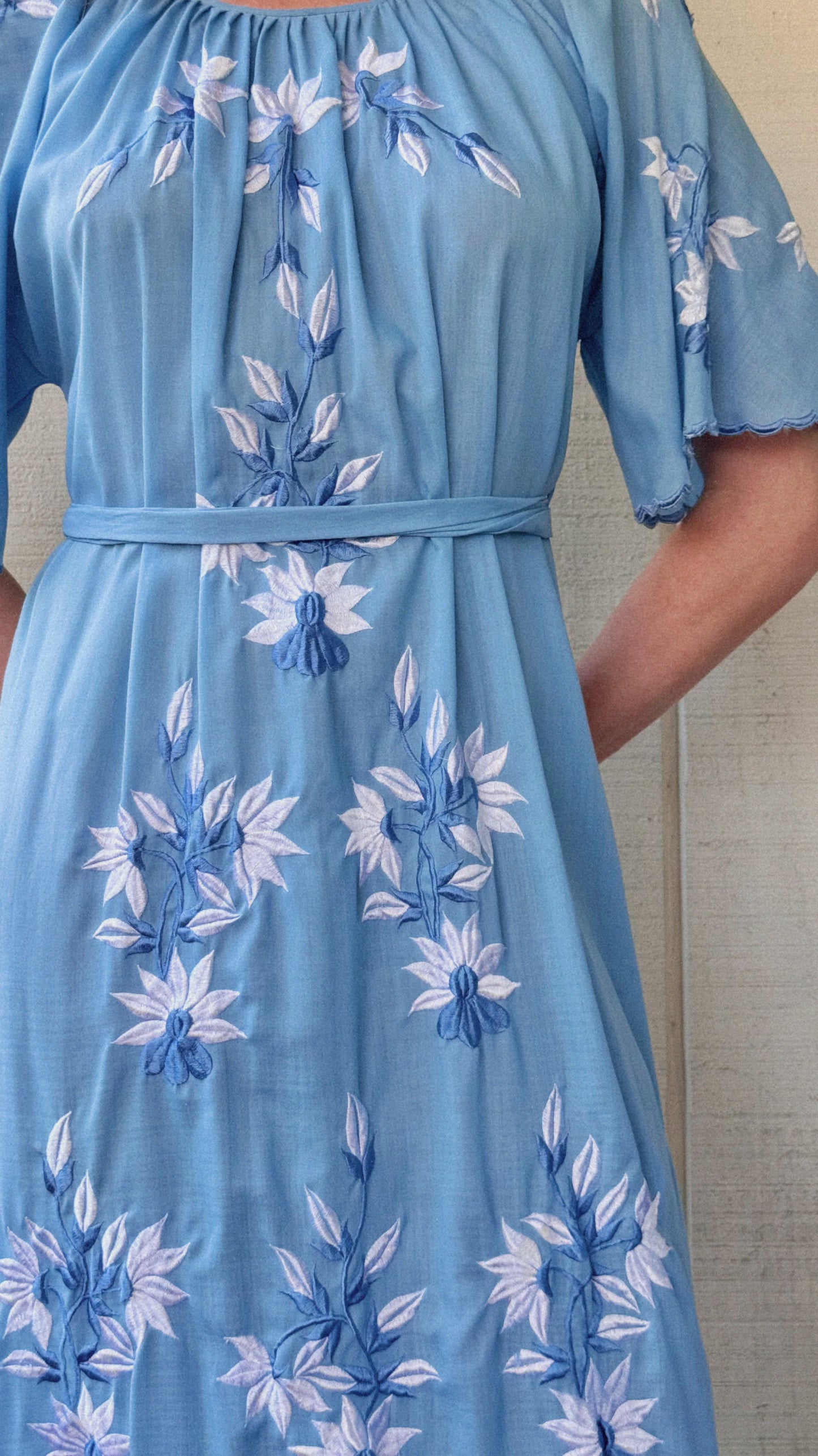The Eva Embroidered Maxi Dress