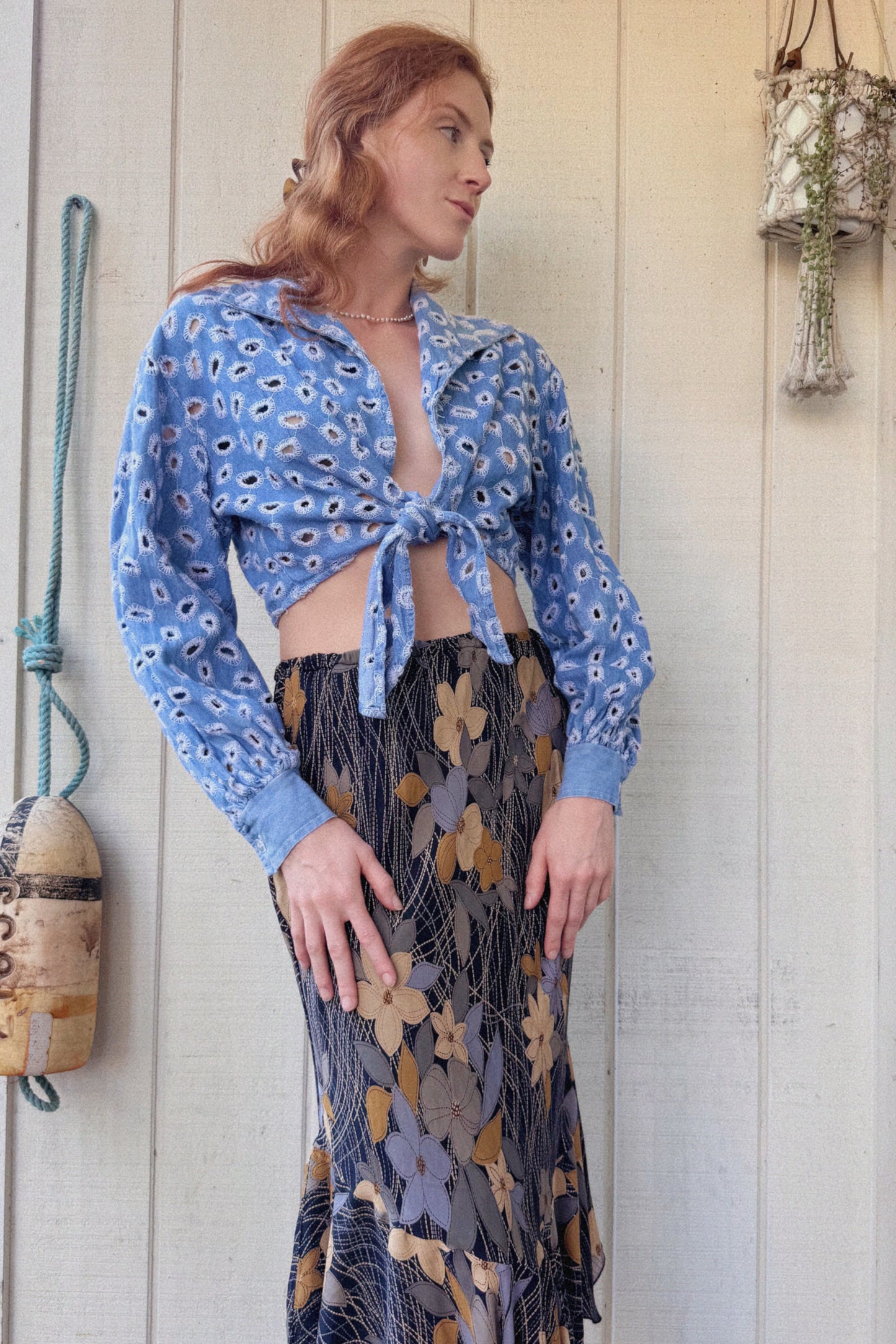 The Alexandra Denim Top