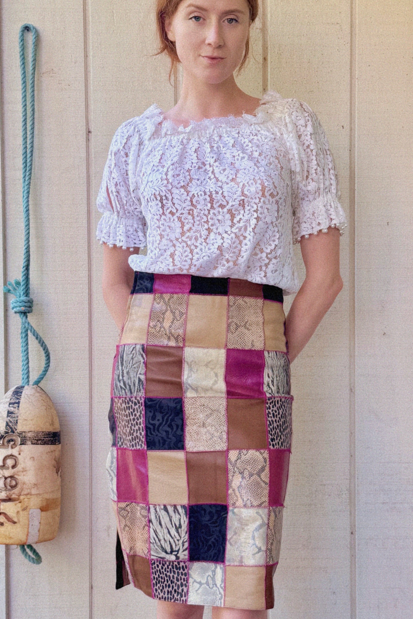 The Laurel 1980s Lace Top