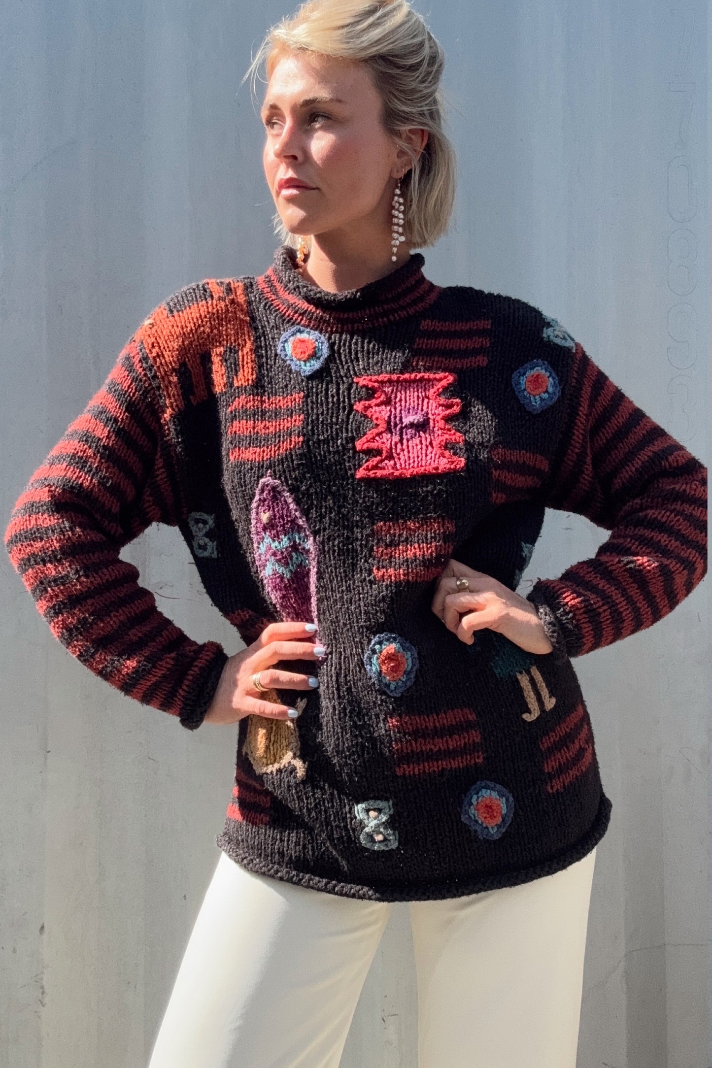 The Aurelia Mockneck Knit Sweater