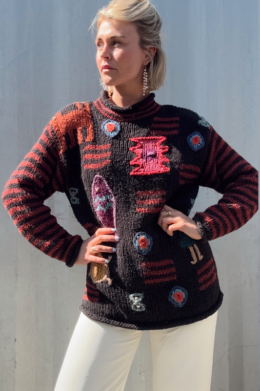 The Aurelia Mockneck Knit Sweater