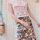 The Reese 1990s Ruffle Crochet Top