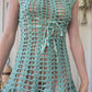 The Marina 1960s Crochet Mini Dress